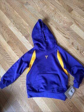 Nike Purple & Yellow Kids Hoodie with Kobe Logo